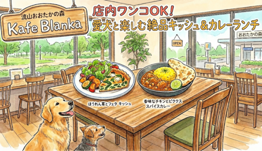 【流山市】流山おおたかの森「Kafe Blanka」は店内ワンコOK！愛犬と楽しむ絶品キッシュ＆カレーランチ