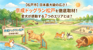 【松戸市】日本最大級の広さ！「京成ドッグラン松戸」を徹底取材！愛犬が感動する7つのエリアとは？