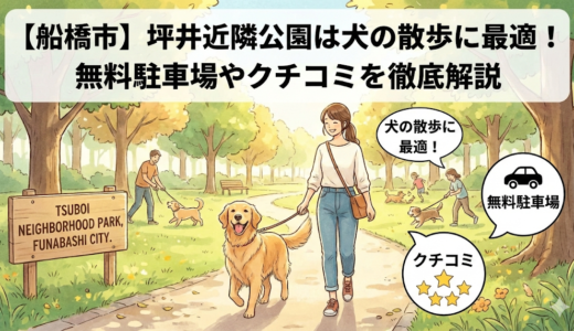 【船橋市】坪井近隣公園は犬の散歩に最適！無料駐車場やクチコミを徹底解説