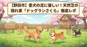 【野田市】愛犬の足に優しい！天然芝の隠れ家「ドッグランさくら」徹底レポ