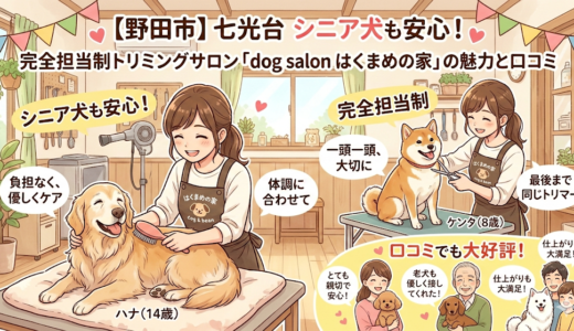 【野田市】七光台シニア犬も安心！完全担当制トリミングサロン「dog salon はくまめの家」の魅力と口コミ
