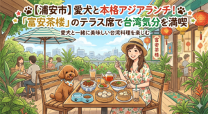 【浦安市】愛犬と本格アジアランチ！「富安茶楼」のテラス席で台湾気分を満喫