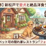 【松戸市】新松戸で愛犬と絶品洋食ランチ!テラス席ペット可の隠れ家レストラン「フォーハーツ」