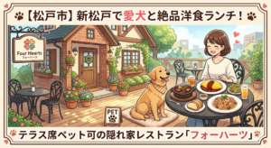 【松戸市】新松戸で愛犬と絶品洋食ランチ！テラス席ペット可の隠れ家レストラン「フォーハーツ」