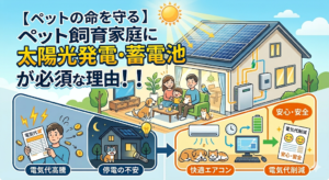 【ペットの命を守る】ペット飼育家庭に太陽光発電・蓄電池が必須な理由！電気代高騰と停電対策を徹底解説