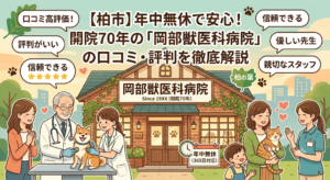 【柏市】年中無休で安心！開院70年の「岡部獣医科病院」の口コミ・評判を徹底解説