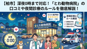 【柏市】深夜0時まで対応！「とわ動物病院」の口コミや夜間診療のルールを徹底解説！