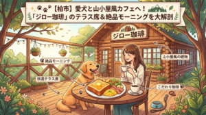 【柏市】愛犬と山小屋風カフェへ！「ジロー珈琲」のテラス席＆絶品モーニングを大解剖