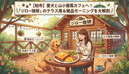 【柏市】愛犬と山小屋風カフェへ！「ジロー珈琲」のテラス席＆絶品モーニングを大解剖