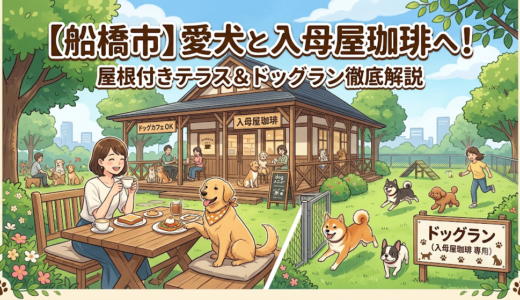 【船橋市】愛犬と入母屋珈琲へ！屋根付きテラス＆ドッグラン徹底解説